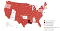 U.S. map showing Dataone Software vehicle-data coverage by state, with newly added states marked by stars.